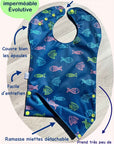 Lamas _ Bavette imperméable évolutive 1 à 4 ans