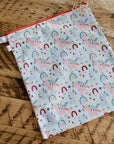 Grand sac imperméable wetbag : licornes et arc-en-ciel