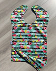 Tropicale _ Bavette imperméable évolutive 1 à 4 ans
