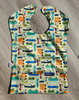 Voitures _ Bavette imperméable évolutive 5 à 12 mois