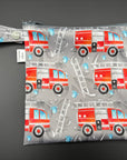 Sac imperméable, format sandwich avec ganse : pompiers