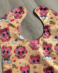 Chats licornes _ Bavette imperméable évolutive 5 à 12 mois