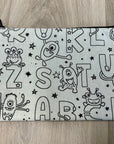 Alphabet - Étui à crayons à colorier, imperméable