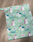 Grand sac imperméable wetbag : licornes