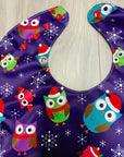 Hiboux d’hivers _ Bavette imperméable évolutive 1 à 4 ans