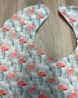 Flamands roses _ Bavette imperméable évolutive 5 à 12 mois