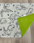 Dinosaures - Napperon à colorier, imperméable