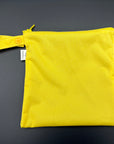 Sac imperméable, format sandwich avec ganse : jaune citron uni