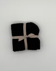 3 Petites débarbouillettes ratine bambou : noire