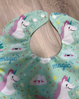 Licornes _ Bavette imperméable évolutive 5 à 12 mois