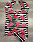 Melons d’eau _ Bavette imperméable évolutive 5 à 12 mois