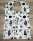 Dans l’espace _ Bavette imperméable évolutive 5 à 12 mois