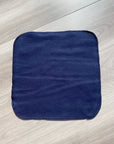 Débarbouillette de flanelle : bleu marine uni