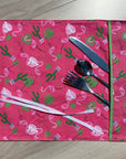 Napperon à lunch imperméable : flamants roses