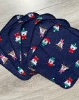 Débarbouillette de flanelle : Noël