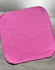 Débarbouillette de flanelle : rose unie