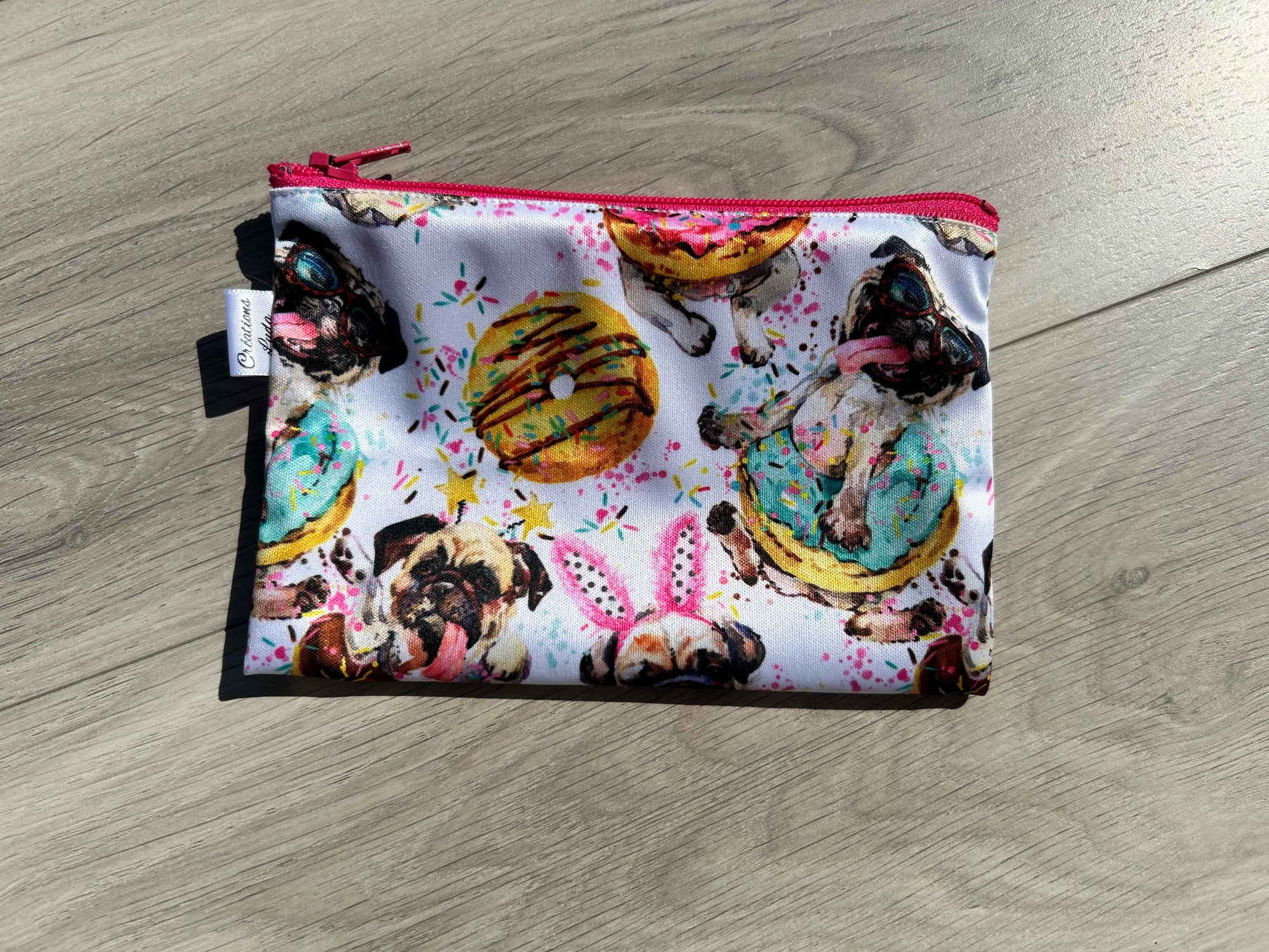 Sac imperméable, format collation : chiens pugs