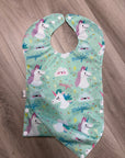 Licornes _ Bavette imperméable évolutive 5 à 12 mois