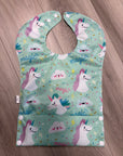 Licornes _ Bavette imperméable évolutive 5 à 12 mois