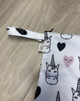 Cœurs et licornes _ sac imperméable moyen