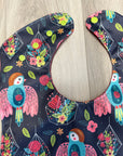 Bavette imperméable évolutive 1 à 4 ans : oiseaux