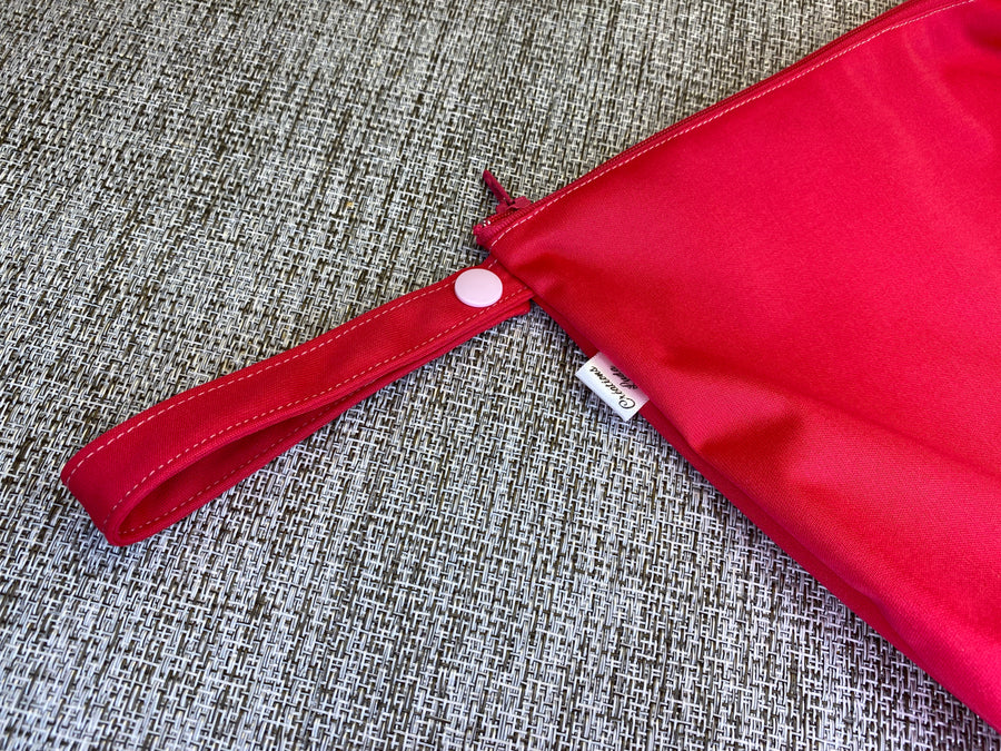 Grand sac imperméable wetbag, sac vêtements souliers serviettes : rose magenta